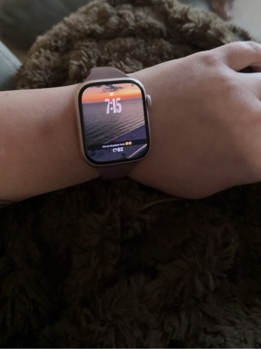 Smart Fitness Watch - Pink Silicone Band